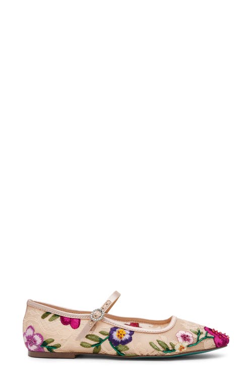 Betsey Johnson Nova Mary Jane Flat In Multi