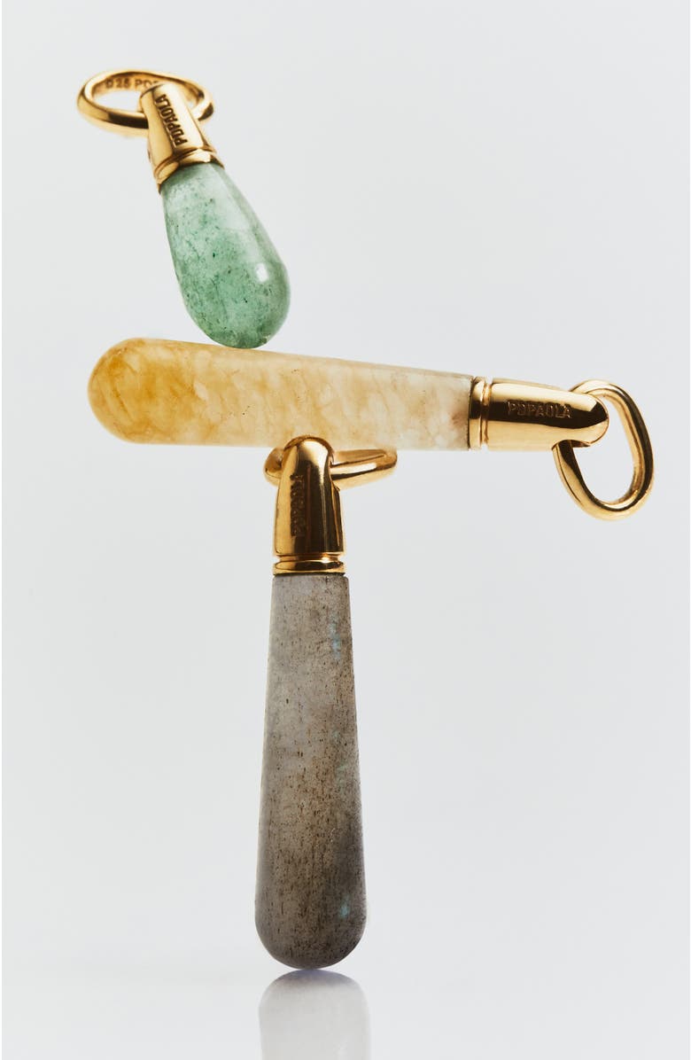 PDPAOLA Large Drop Pendant, Alternate, color, Labradorite