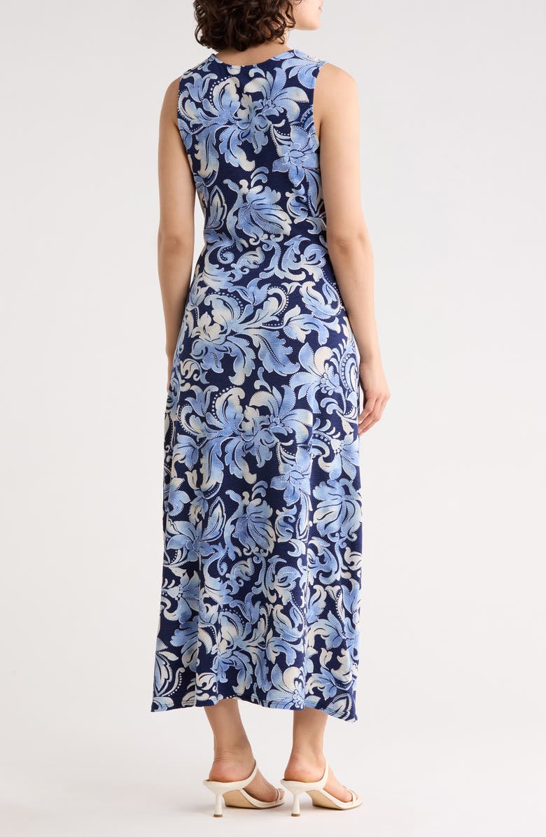 WEST K Sleeveless Cowl Neck Midi Dress, Alternate, color, Blue/ Navy