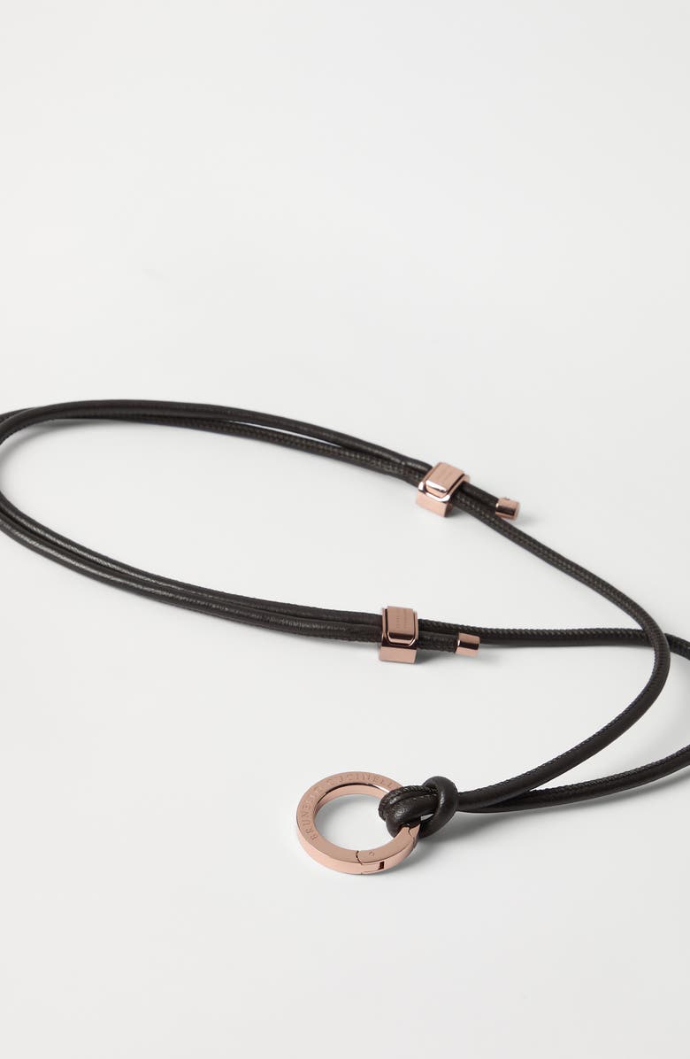 Brunello Cucinelli Glasses cord with monili, Alternate, color, Brown