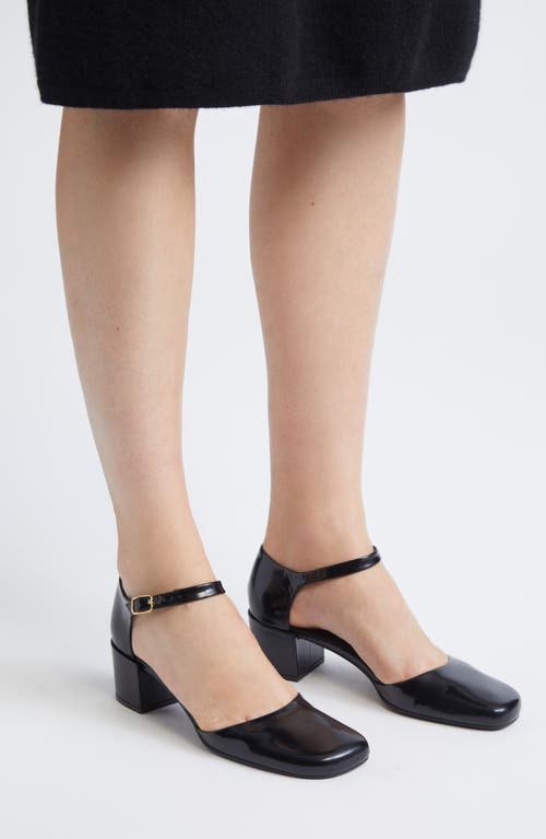 The Row Penelope Ankle Strap Pump In Black