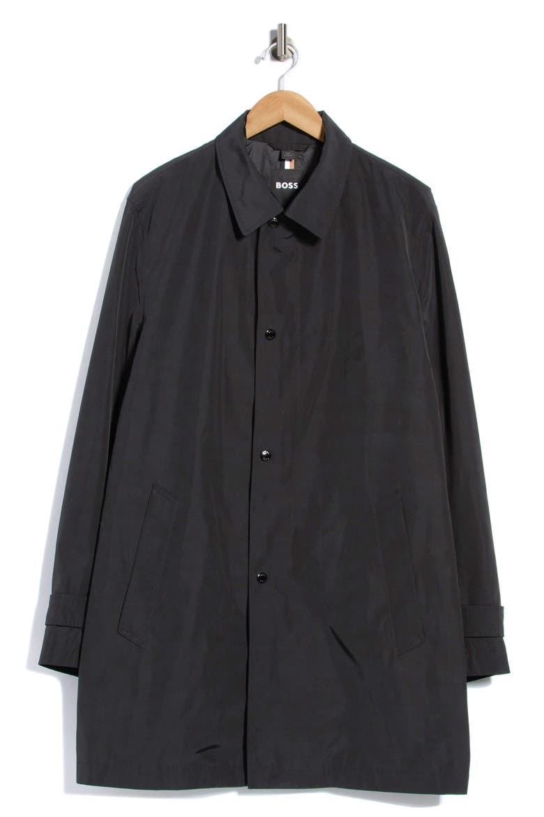 Dain Water Repellent Car Coat, Main, color, BLACK