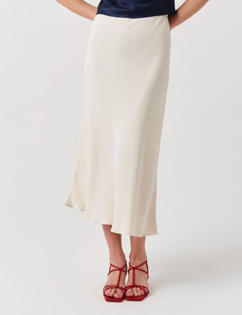 Lyra Crepe Midi Skirt
