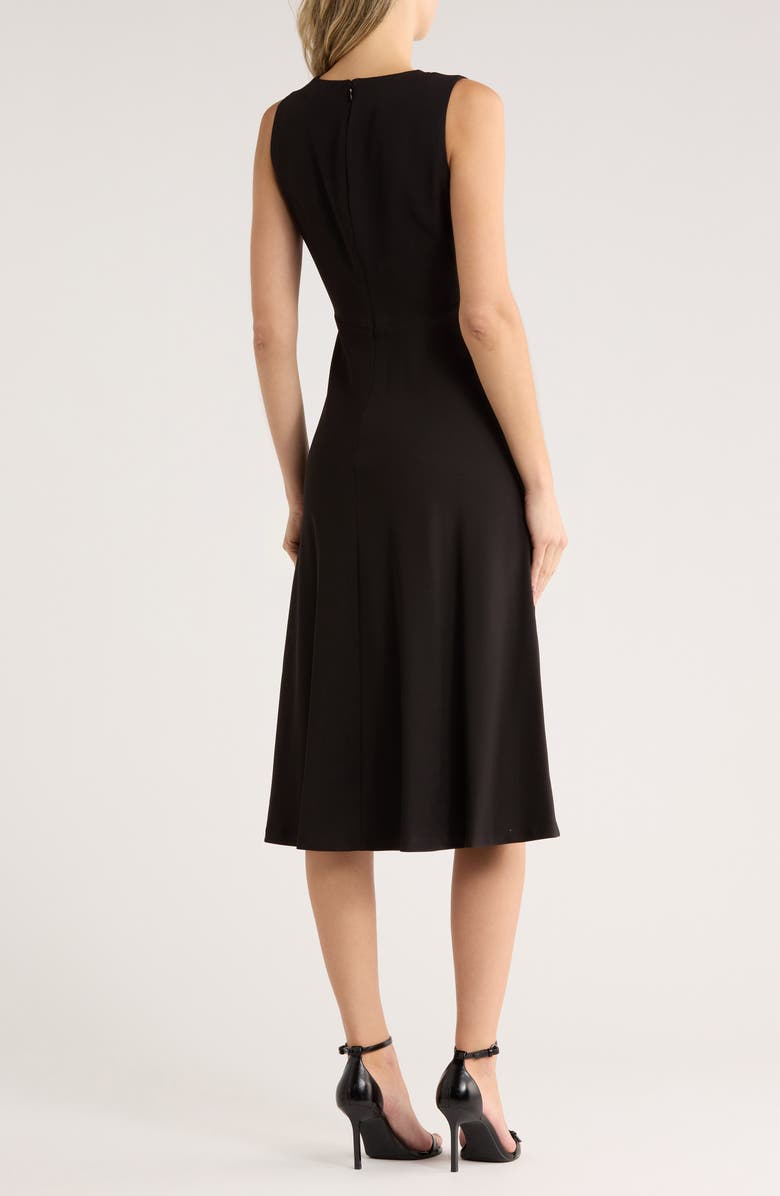 DKNY V-Neck Sleeveless Dress, Alternate, color, Black