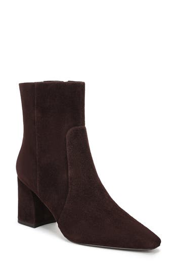 Sam Edelman Scottie Block Heel Bootie In Brown