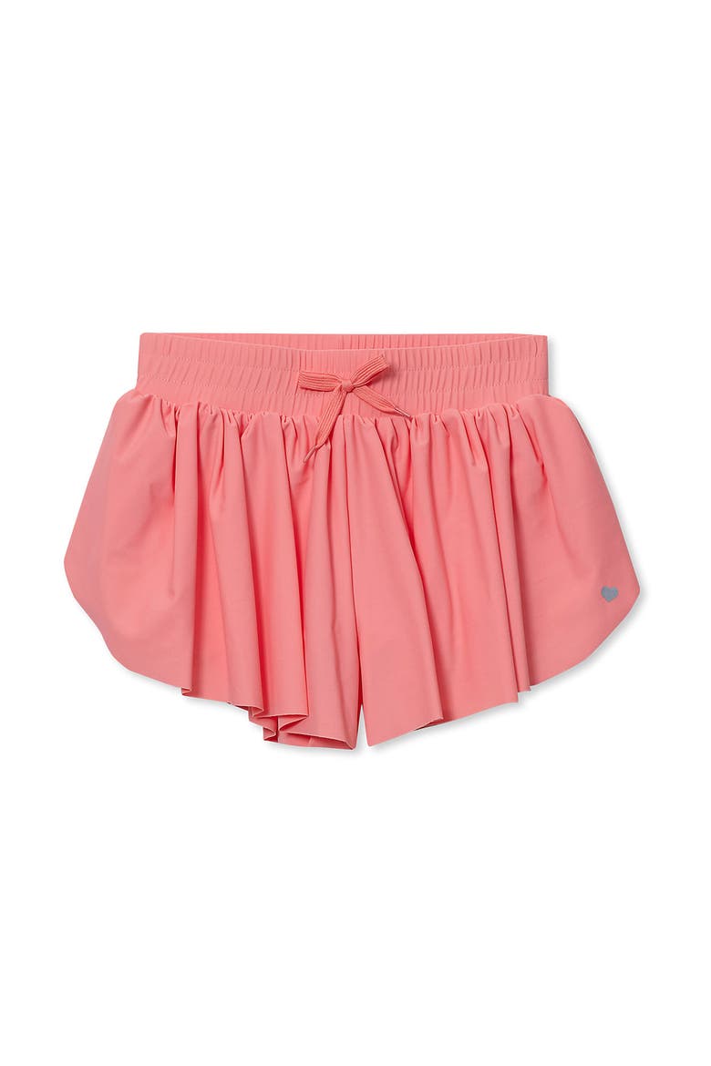 Girls Active Flutter Shorts, Main, color, Salmon Rose
