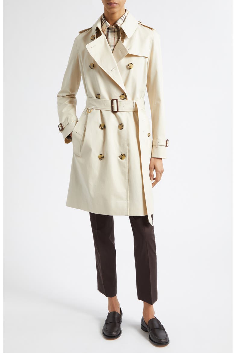 Kensington Double Breasted Trench Coat, Main, color, CLAM BEIGE