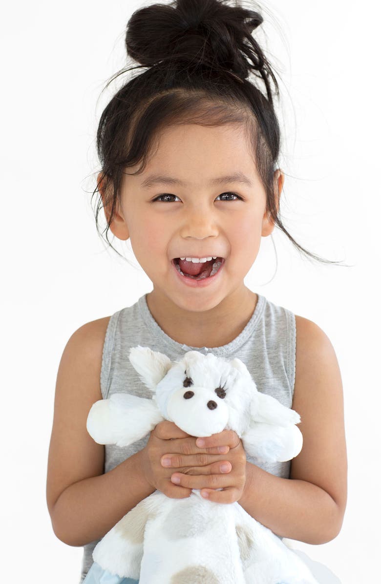 Little Giraffe Stuffed Animal & Blankie Soothing Bundle, Alternate, color, Blue