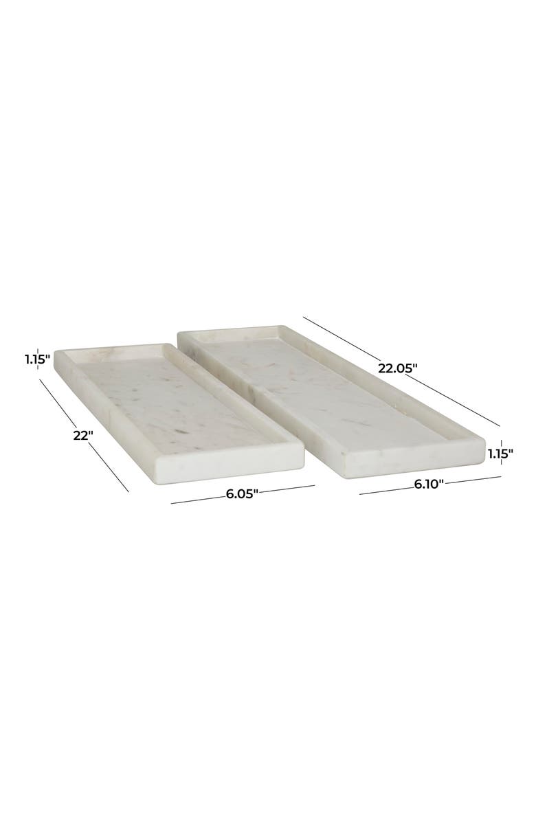 VIVIAN LUNE HOME Marble Tray - Set of 2, Alternate, color, 
