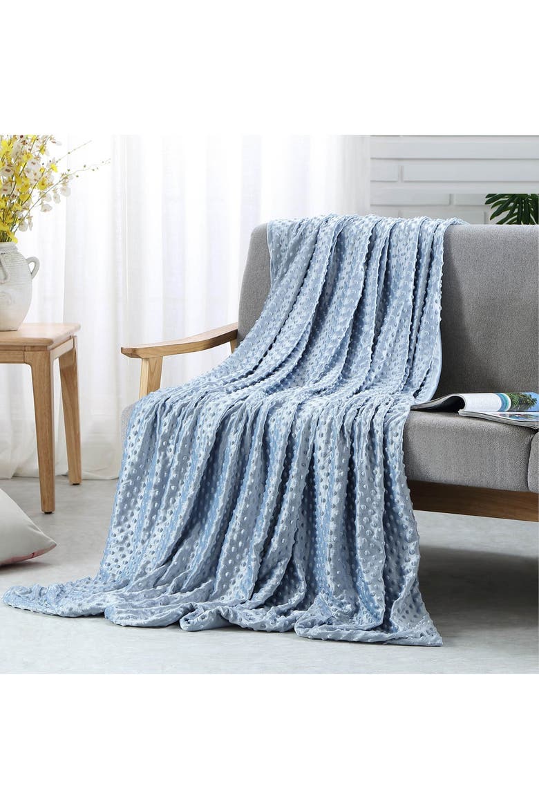 Cozy Tyme Adami Weighted 25lbs Blanket - Light Blue, Main, color, LIGHT BLUE
