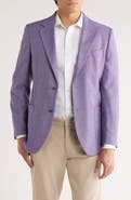 Nautica Purple Crosshatch Stretch Sport Coat