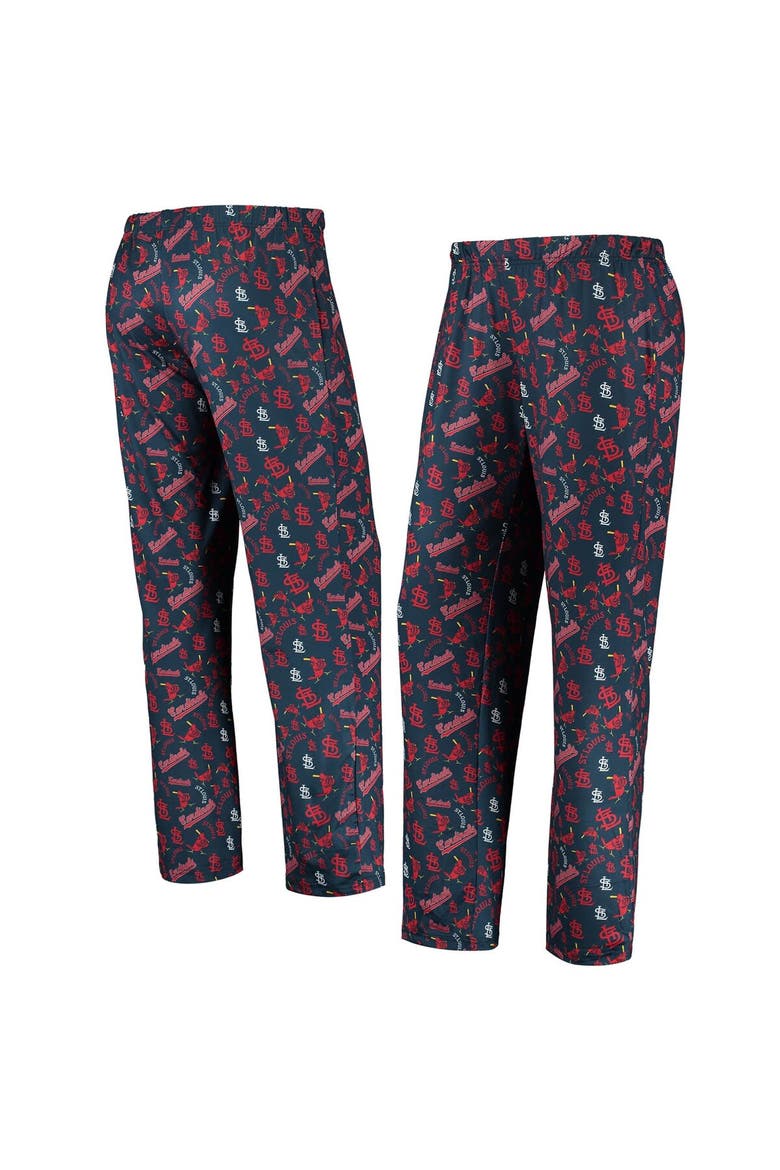 Women's FOCO Navy St. Louis Cardinals Retro Print Sleep Pants, Main, color, Navy