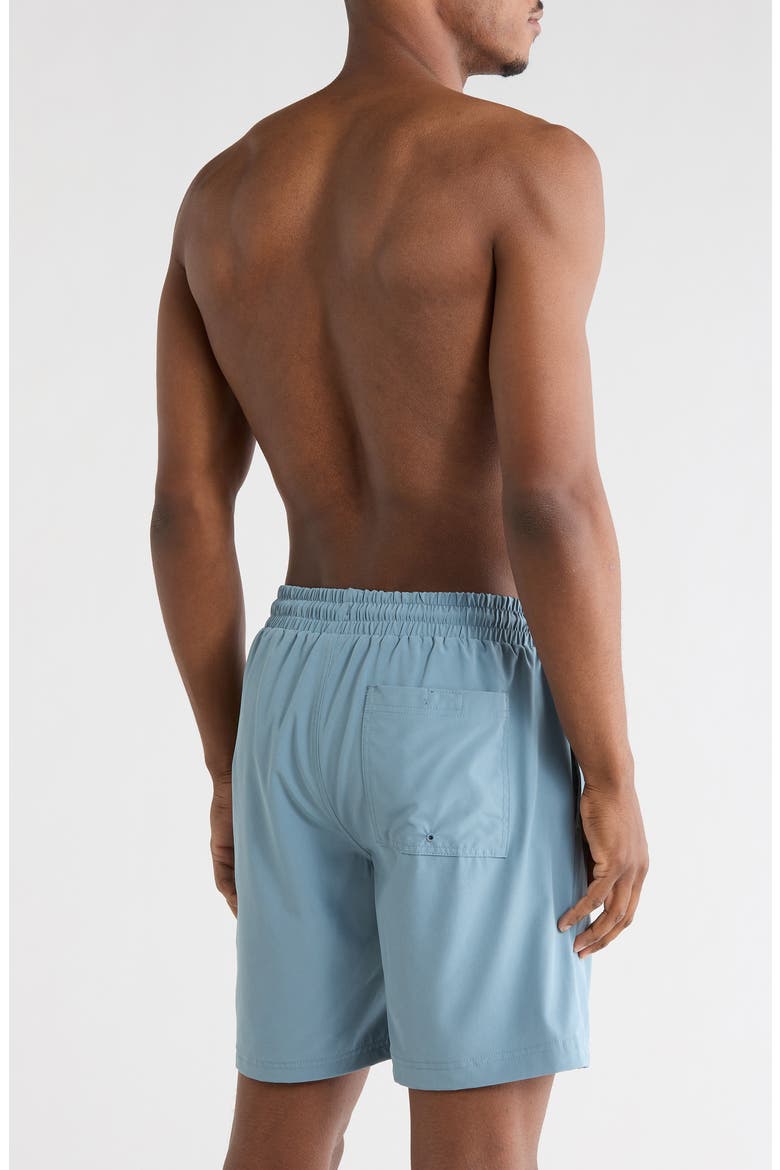 Passenger Volley Swim Shorts, Alternate, color, GREY/ BLUE