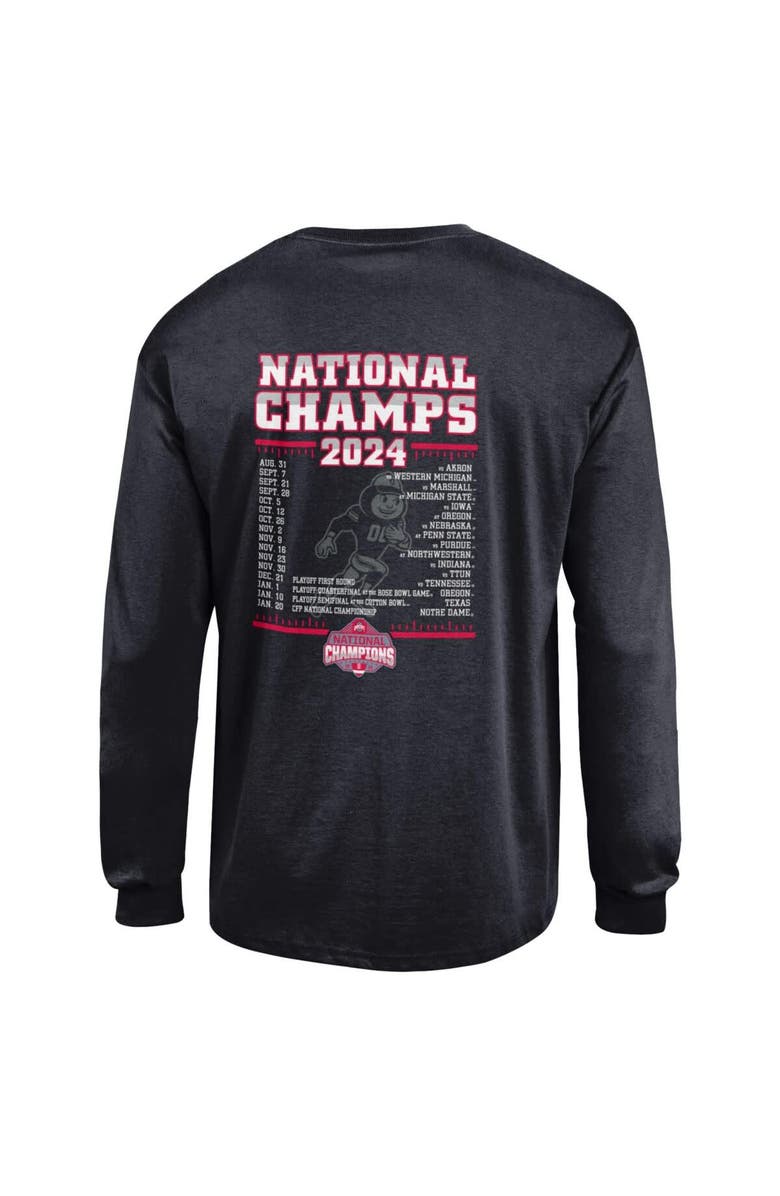 Champion Men's Champion Black Ohio State Buckeyes College Football Playoff 2024 National Champions Long Sleeve T-Shirt, Alternate, color, 