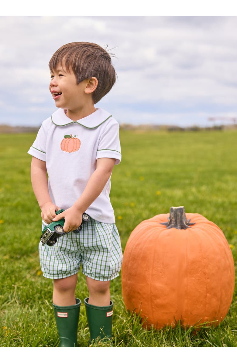 Little English Kids' Applique Peter Pan Banded Short Set, Alternate, color, Pumpkin