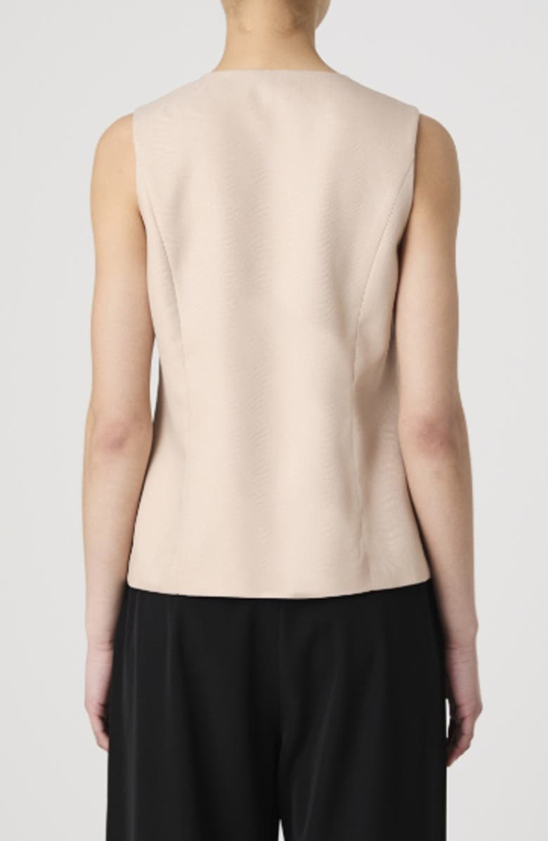 French Connection Tie Front Vest, Alternate, color, Sand