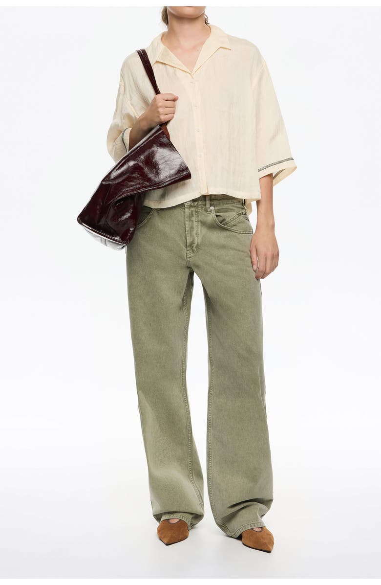 Bimba y Lola Adjustable Armhole Shirt, Alternate, color, Vanilla