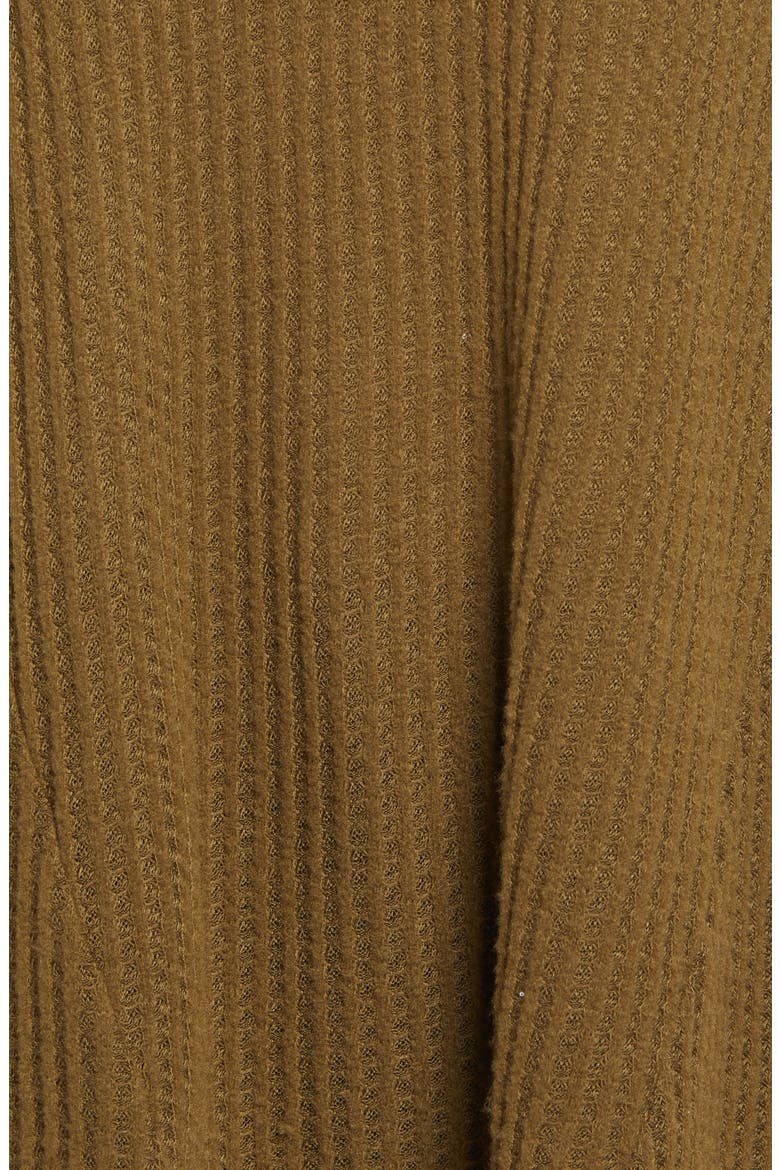Waffle Knit Swing Top, Alternate, color, DK. OLIVE