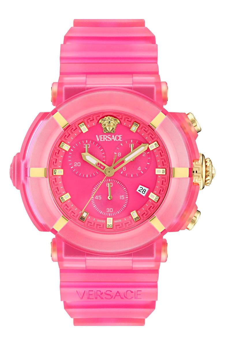 Versace Real Active Chronograph Bracelet Watch, 45mm, Main, color, 
