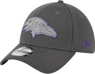 New Era Men's New Era Graphite Baltimore Ravens  Main 39THIRTY Flex Hat