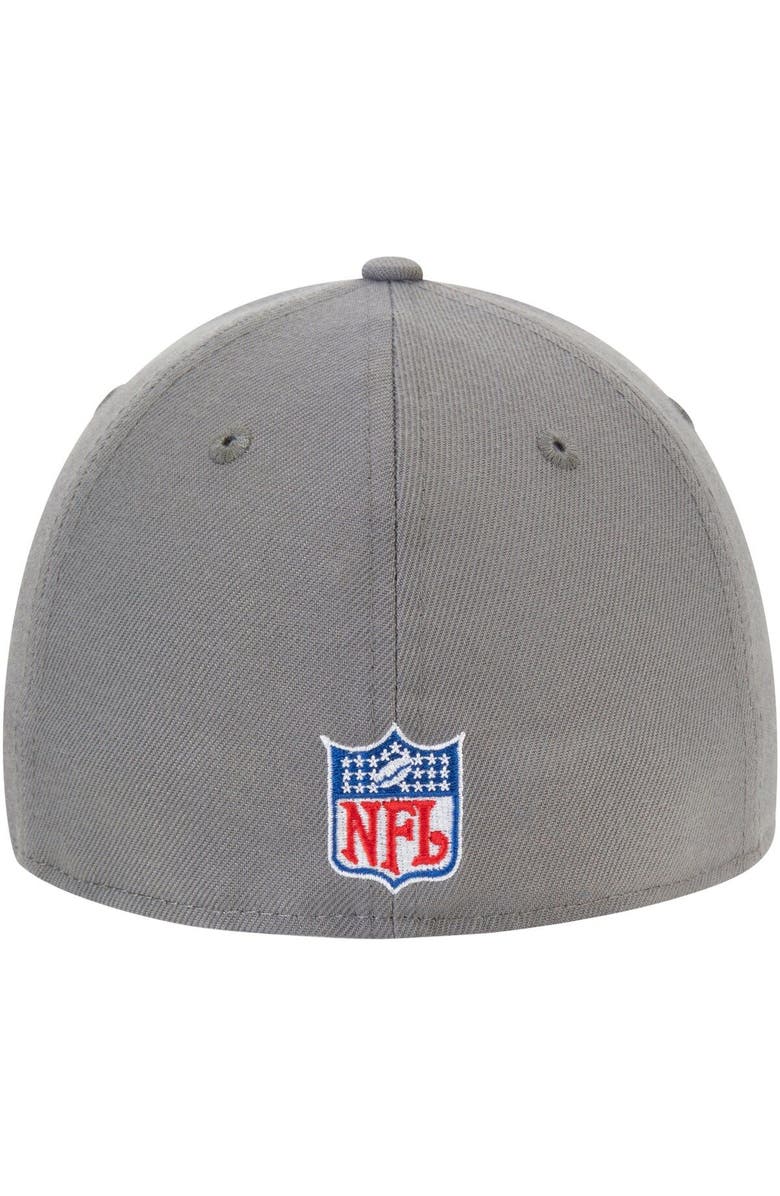 New Era Men's New Era Graphite Los Angeles Rams Throwback Logo Storm Low Profile 59FIFTY Fitted Hat, Alternate, color,