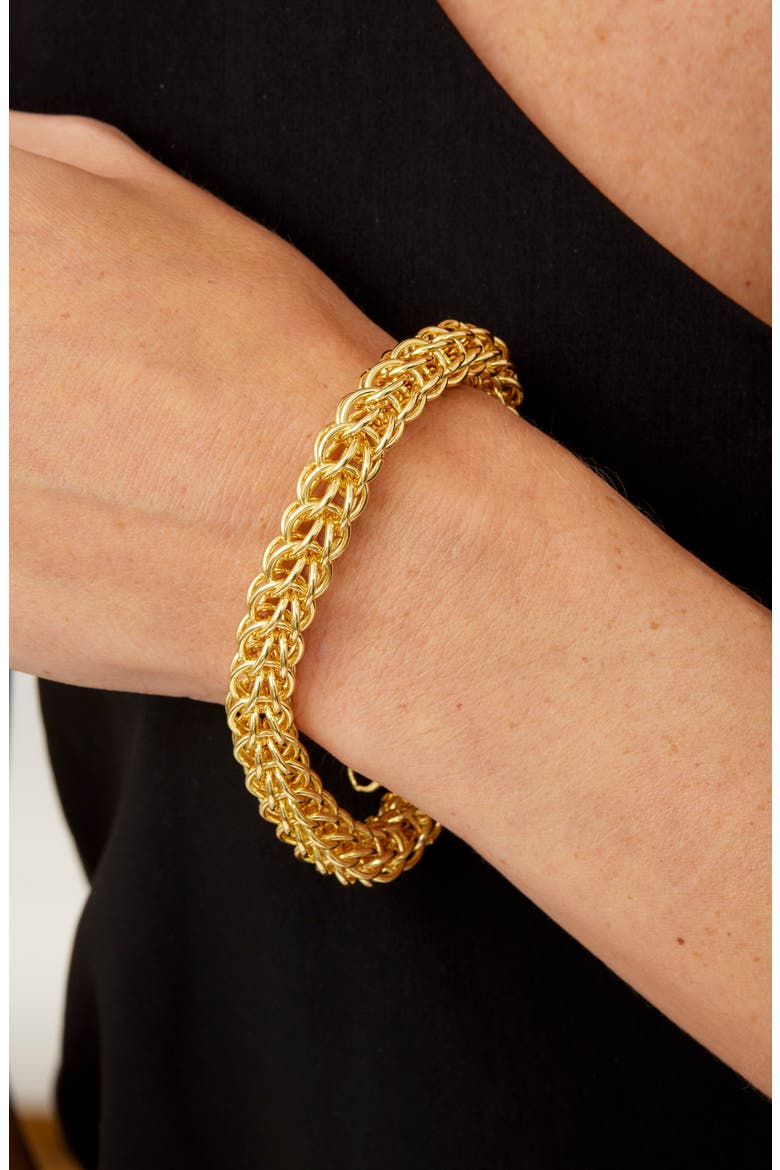 Woven Bracelet, Alternate, color, YELLOW