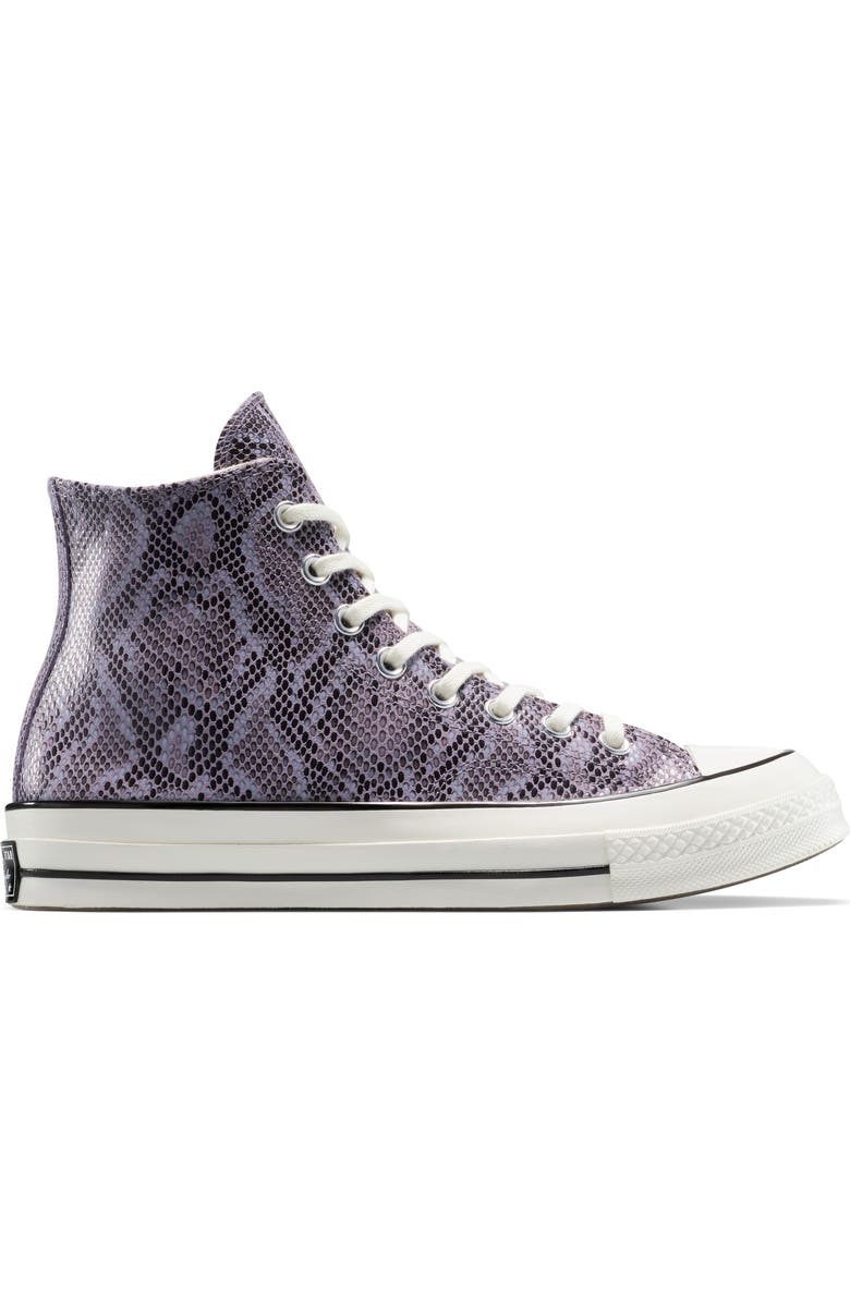 Converse Chuck 70 Faux Snakeskin Suede High Top Sneaker, Alternate, color,
