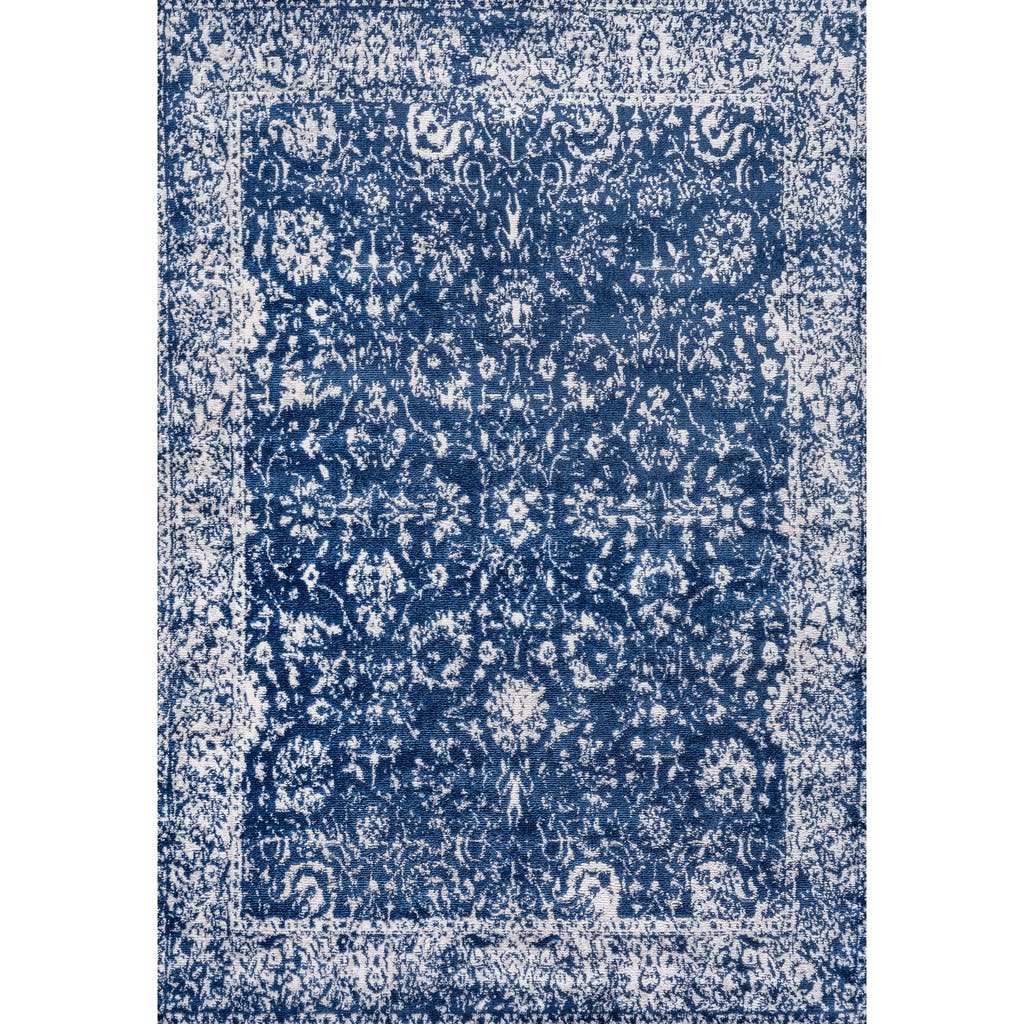 Jonathan Y Soleiman Modern Persian Area Rug In Navy