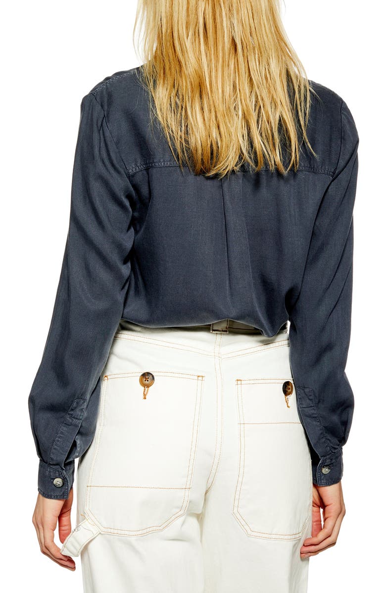 Topshop Kate Utility Shirt, Alternate, color, 