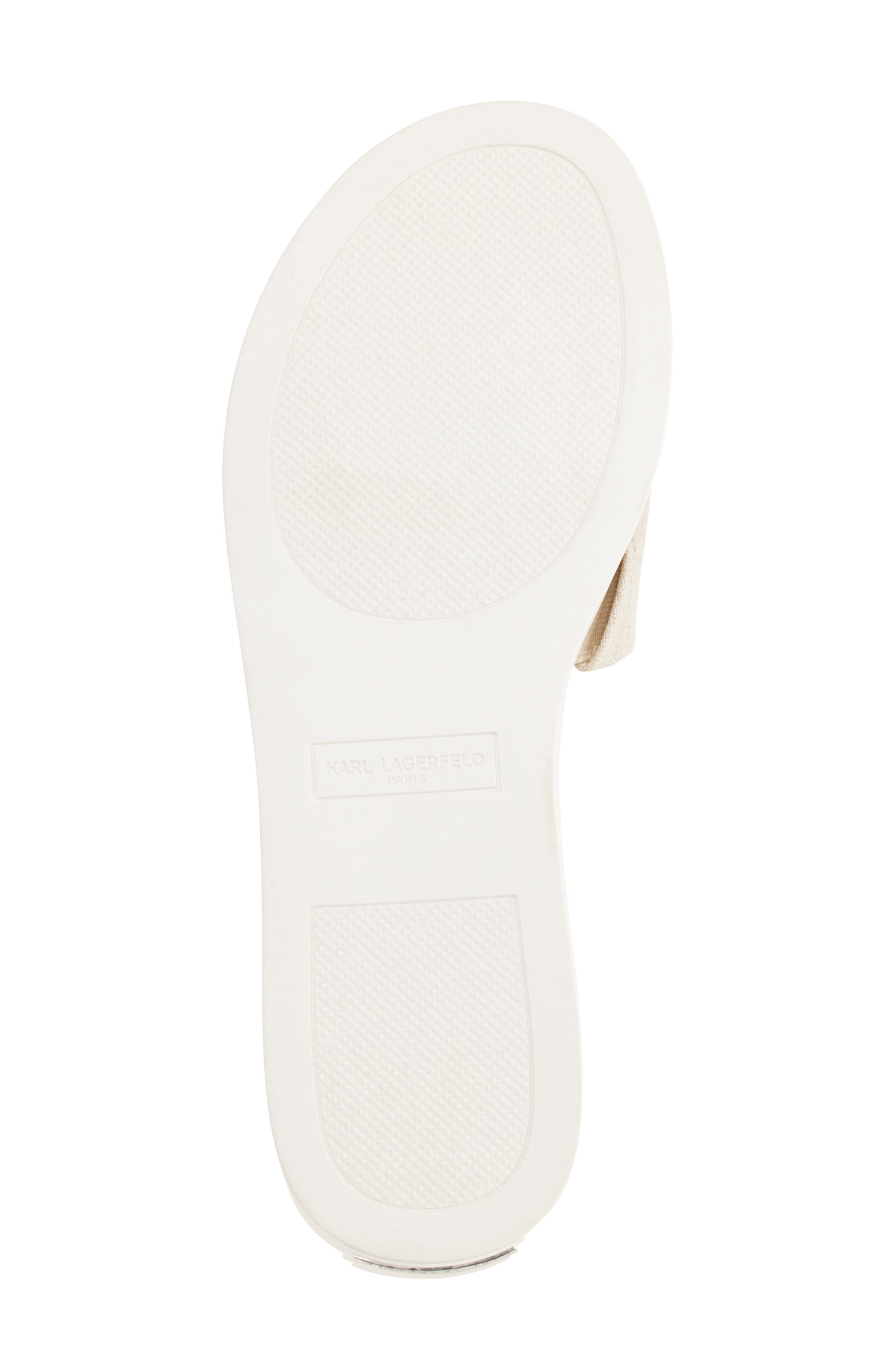 Canta Slide Sandal, Alternate, color, NATURAL/ SILVER
