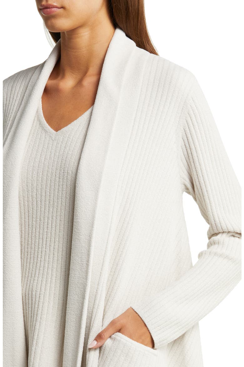 Draped Shawl Collar Cardigan, Alternate, color, ALMOND
