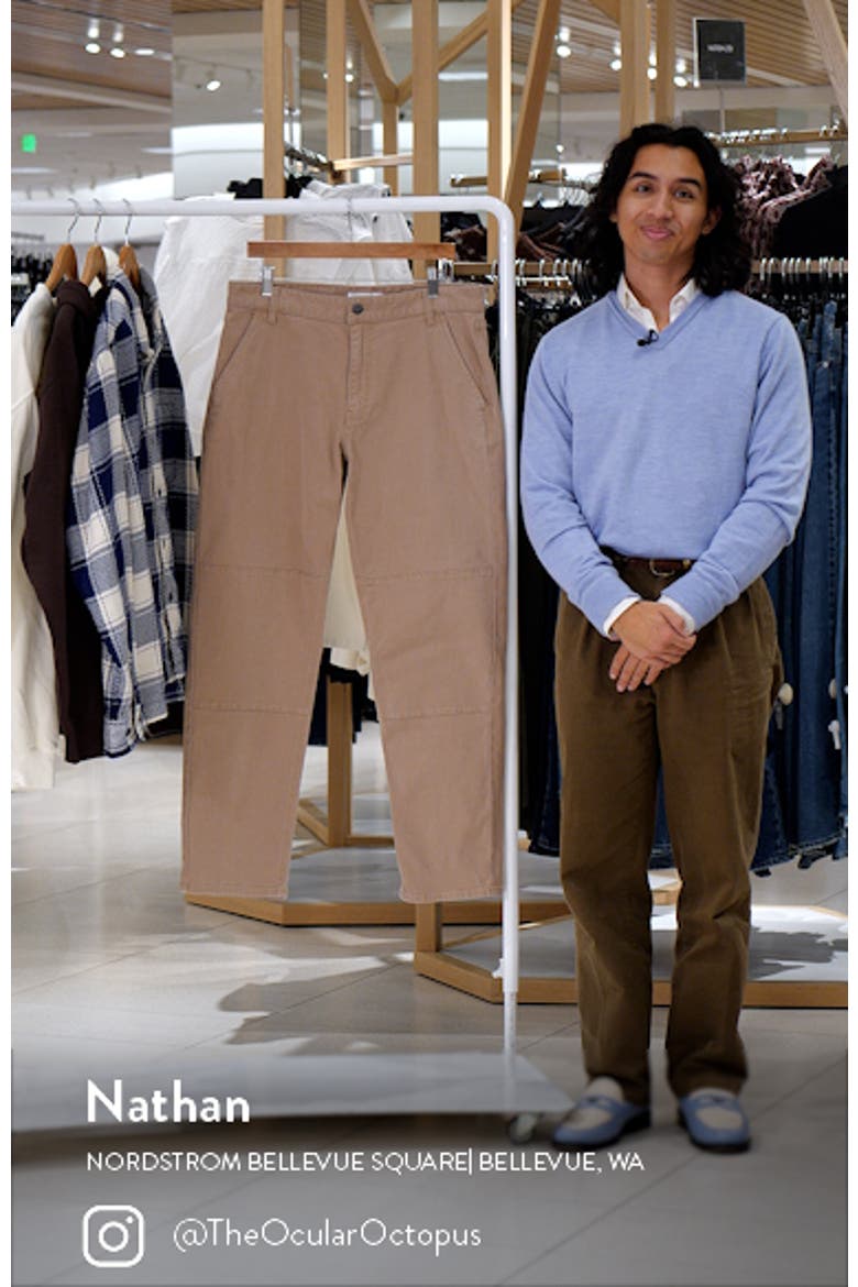 Relaxed Fit Stretch Canvas Workwear Pants (Men) | Nordstromrack