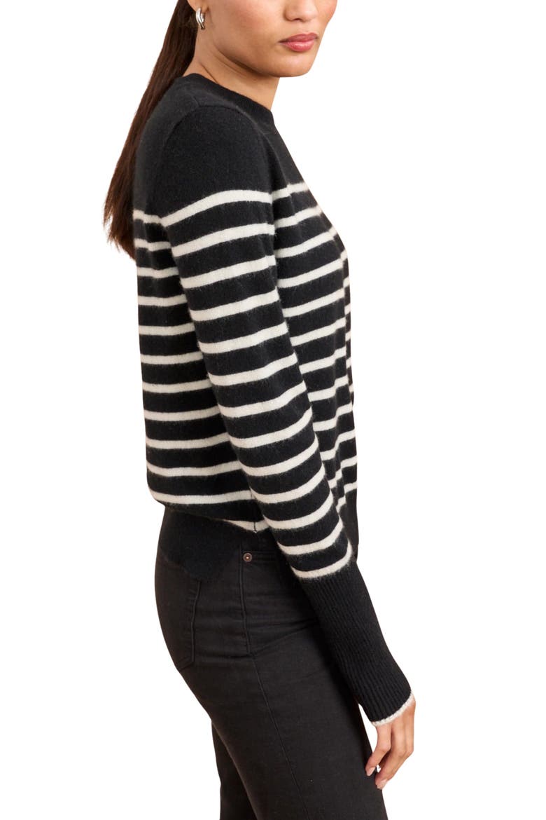 Lean Lines Sweater, Alternate, color, Black/Cream