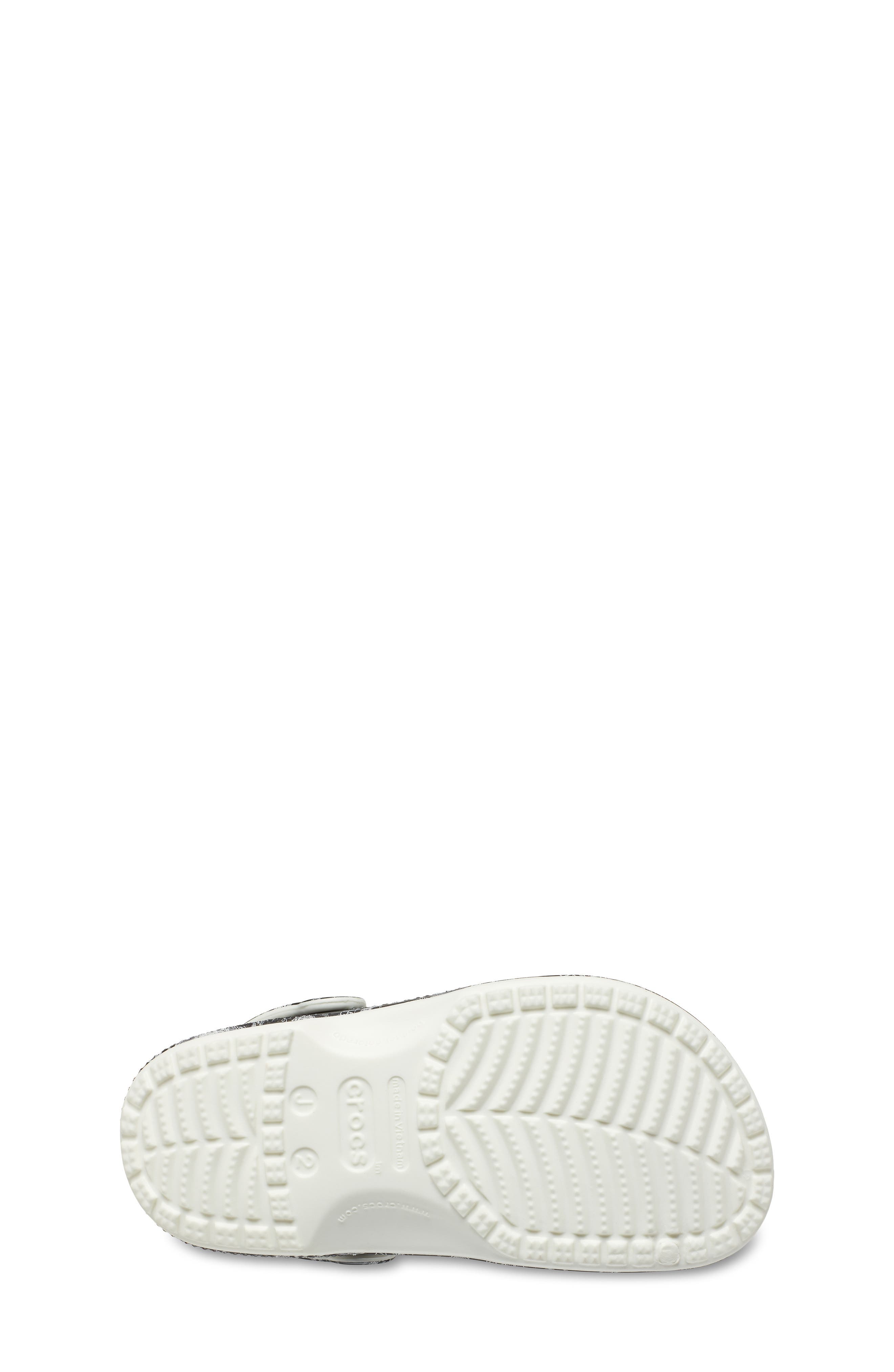 CROCS Kids Classic Crackle Glow in the Dark Clog, Alternate, color, Glow Green