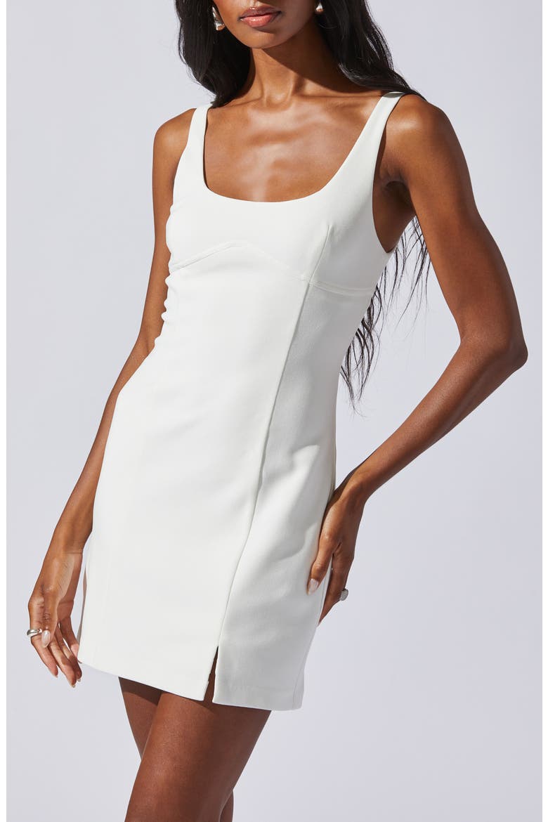 Sheath Minidress, Alternate, color, WHITE