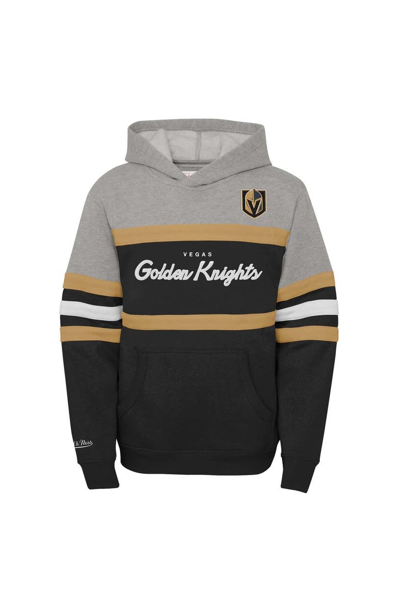 Mitchell & Ness Youth Mitchell & Ness Black Vegas Golden Knights Head Coach Pullover Hoodie, Alternate, color, Black