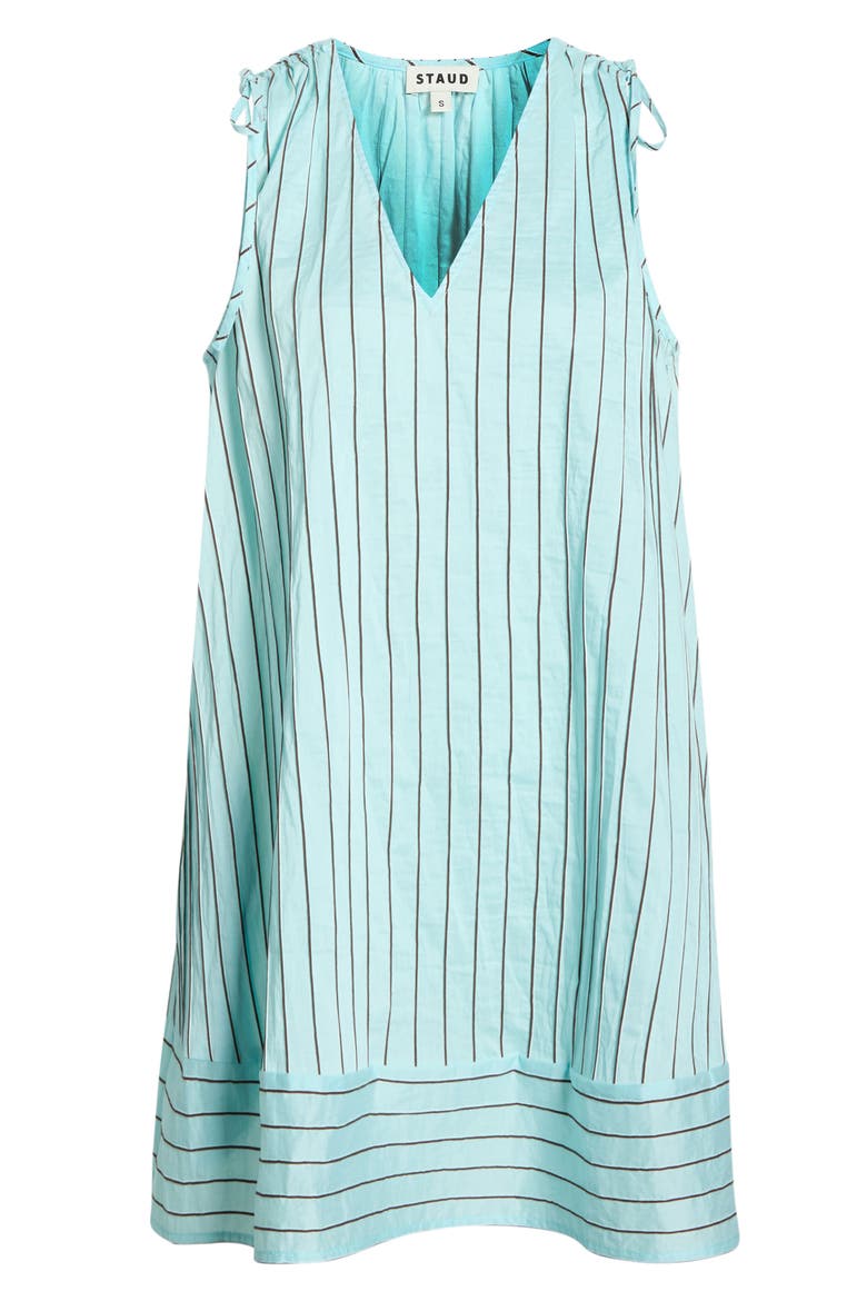 Elena Mixed Stripe Cotton Blend Shift Dress, Alternate, color, POOL STRIPE