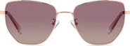 Polaroid 56mm Polarized Gradient Square Sunglasses