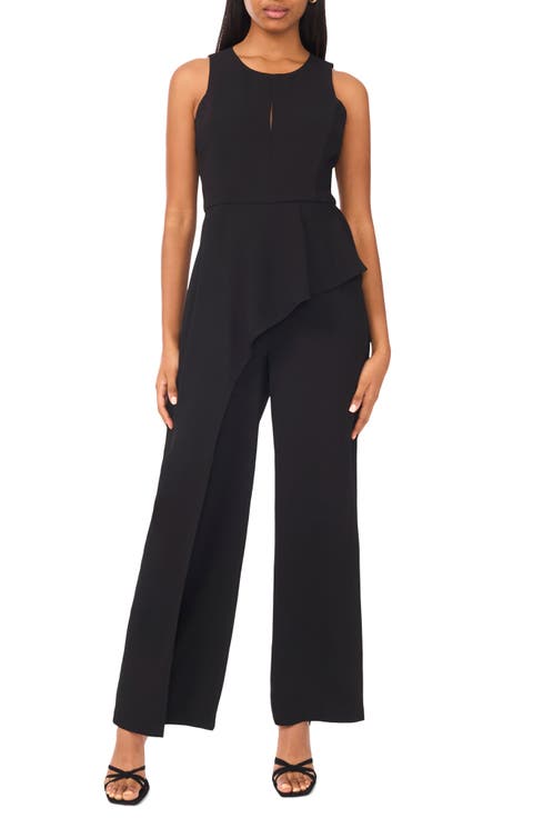 Asymmetrical Peplum Jumpsuit