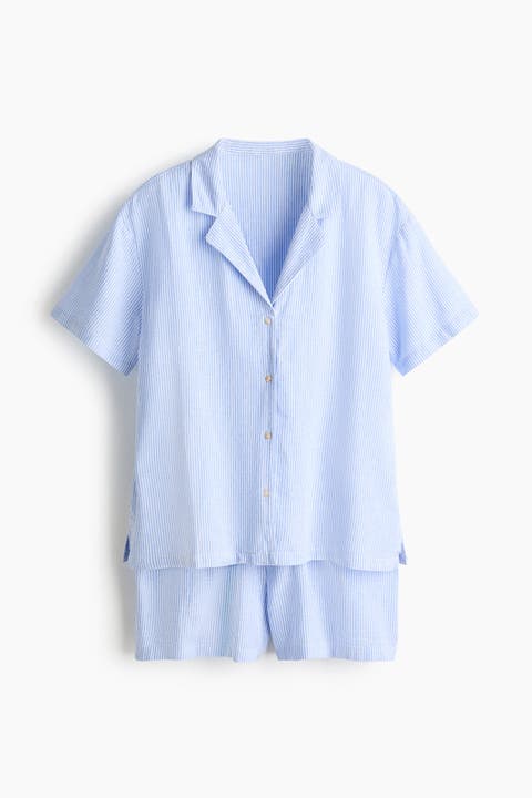 Linen-blend Pyjamas