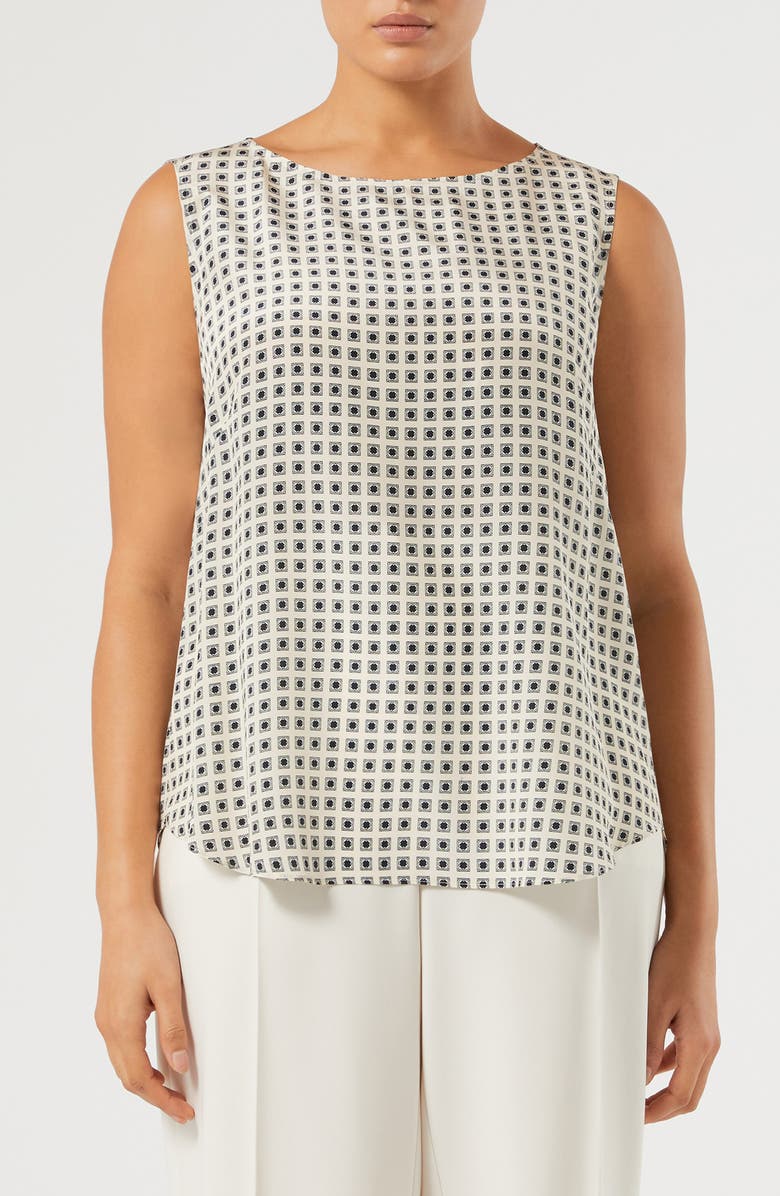 Marina Rinaldi Fauna Silk Shell, Main, color, Ivory