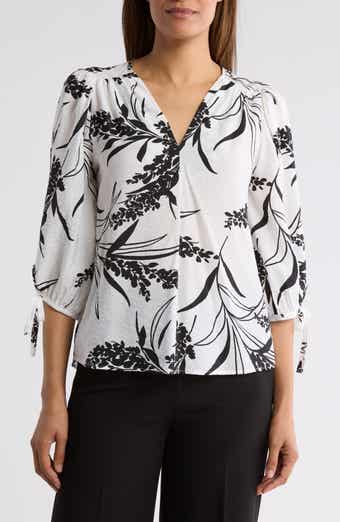 Floral Print V-Neck Top
