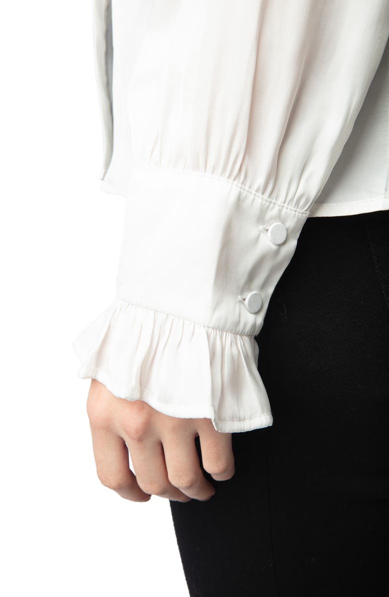 Zadig & Voltaire Thely Satin Shirt, Alternate, color,