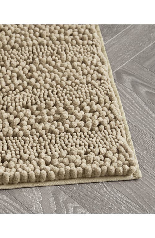 Laura Ashley Chenille Set Of 2 Bath Rugs In Linen