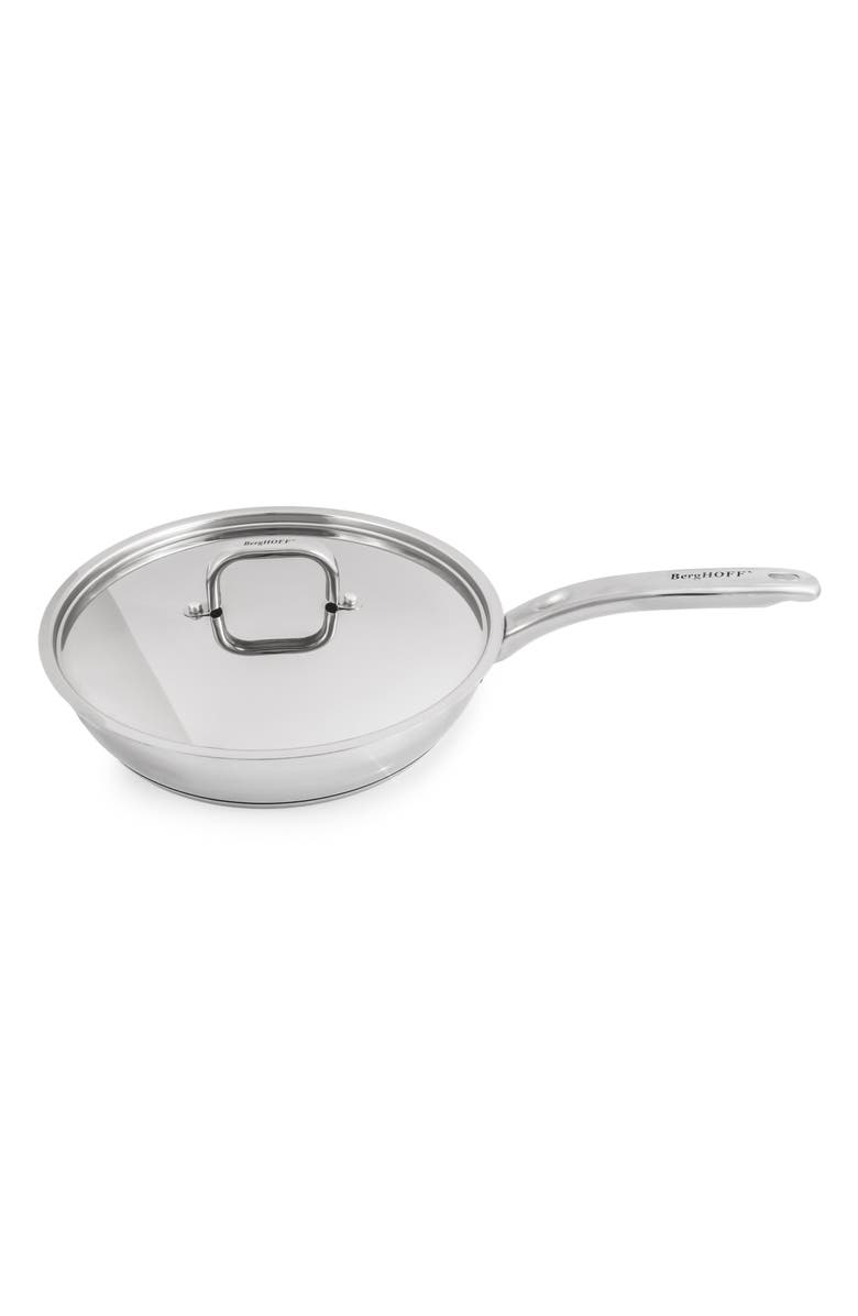 BergHOFF 18/10 Stainless Steel Skillet with Lid, Main, color,