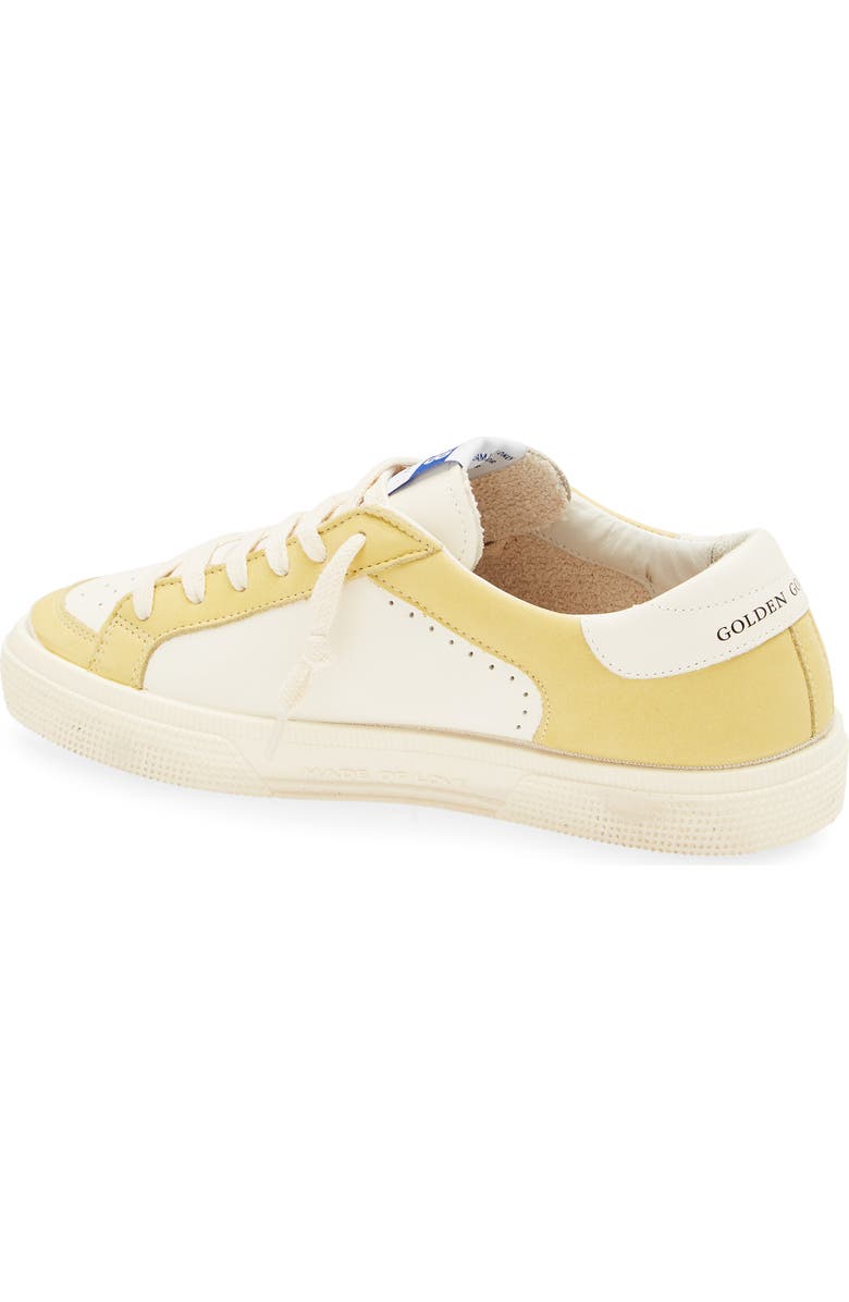 Golden Goose May Low Top Sneaker, Alternate, color, Yellow/ White