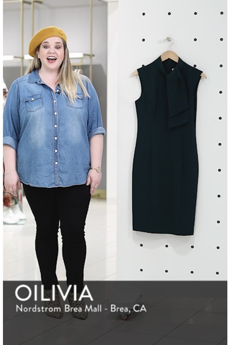 Tie Neck Sheath Dress video