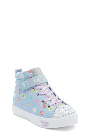 Skechers Kids' Heart Steps Twinkle Toes Sneaker In Blue