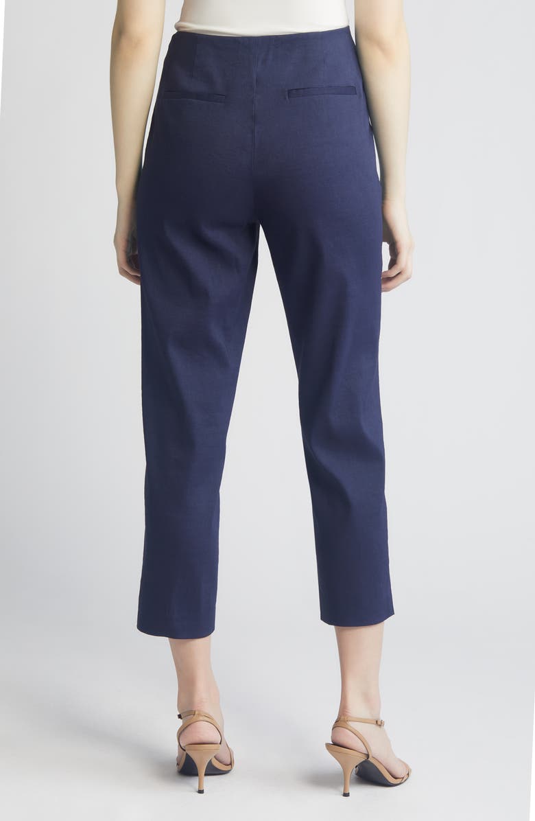 KOBI HALPERIN Tori Linen Blend Pants, Alternate, color, Navy