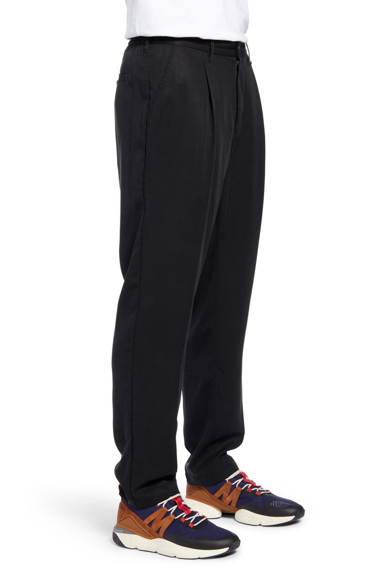 Dean Pleated Pants, Alternate, color, BLACK